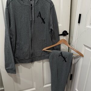 Men’s Armani Exchange Charcoal Tracksuit